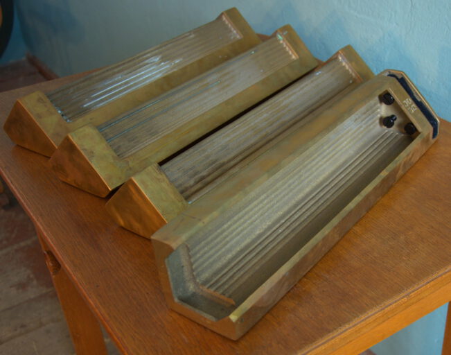 60s brass coffee-table legs