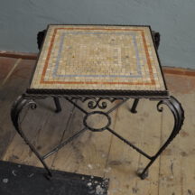 wrought iron coffee-table terrazzo