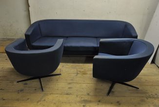 rare jacques brule sofa set from james bond movie