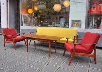 teak sofa 60er jahre dänischer stil