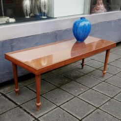 60s coffee-table, glasstop