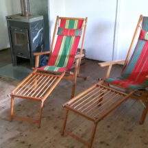 paar 30er jahre deckchairs