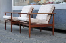 paar 60s walnuss-sessel