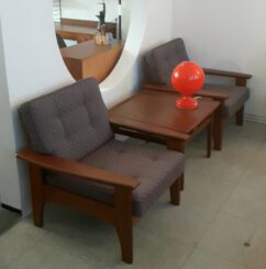 60er danish teak sofa / sessel