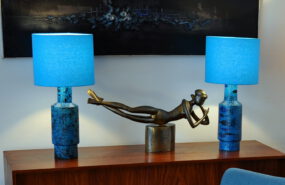 2x aldo londi ‚pesce‘ lamp