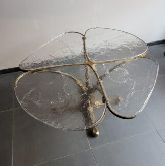 brutalist brass table lothar klute