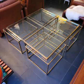 nesting coffeetable maison jansen (attr.)