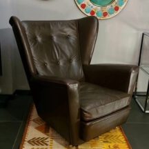 60s leather wingbackchair hk-furniture