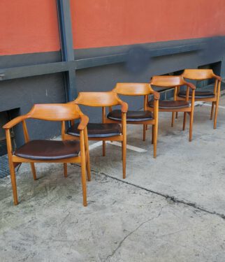 erik kirkegaard 6 dining chairs