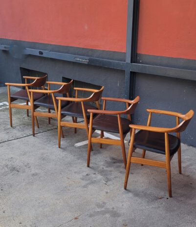 erik kirkegaard 6 dining chairs