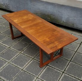 rare kaj winding ’safari‘ teak table