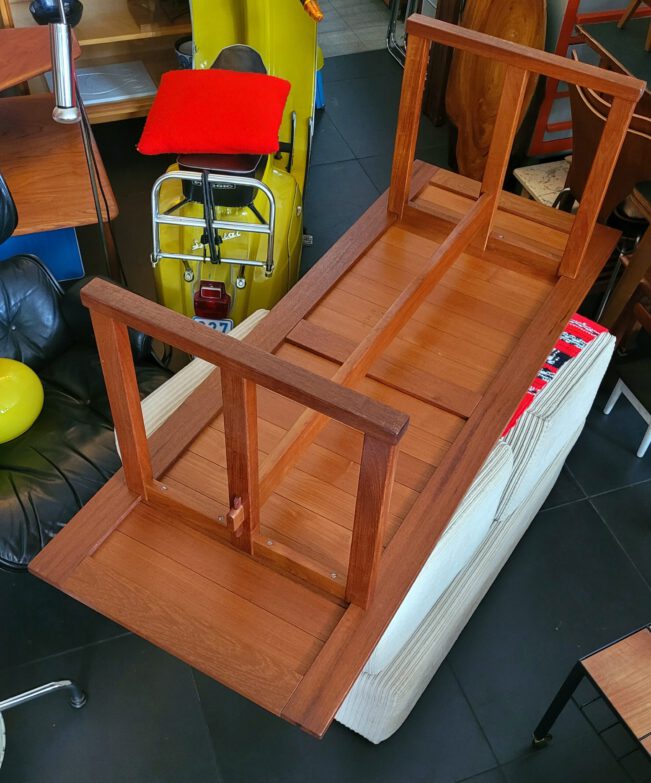 rare kaj winding ’safari‘ teak table