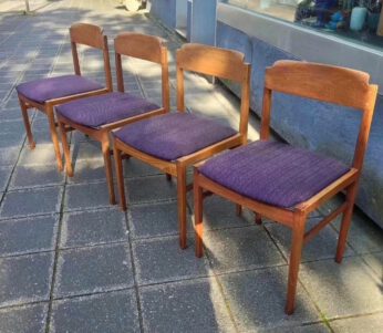 4x danish teak chair 1960s