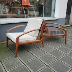 60s teak sofa sessel ähnlich paperknife chair