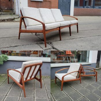 60s teak sofa sessel ähnlich paperknife chair