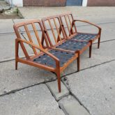 60s teak sofa sessel ähnlich paperknife chair