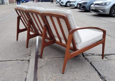 60s teak sofa sessel ähnlich paperknife chair