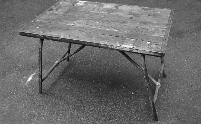 heavy vintage folding table