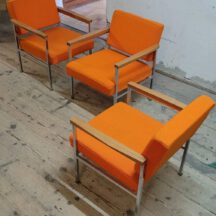 60s sessel in orange