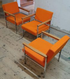 60s sessel in orange